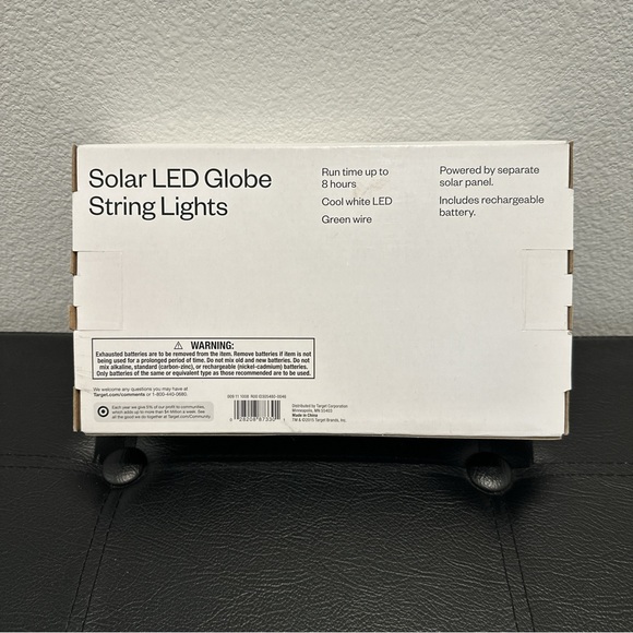 Room essentials- Solar LED Globe Strings Lights - Picture 2 of 2